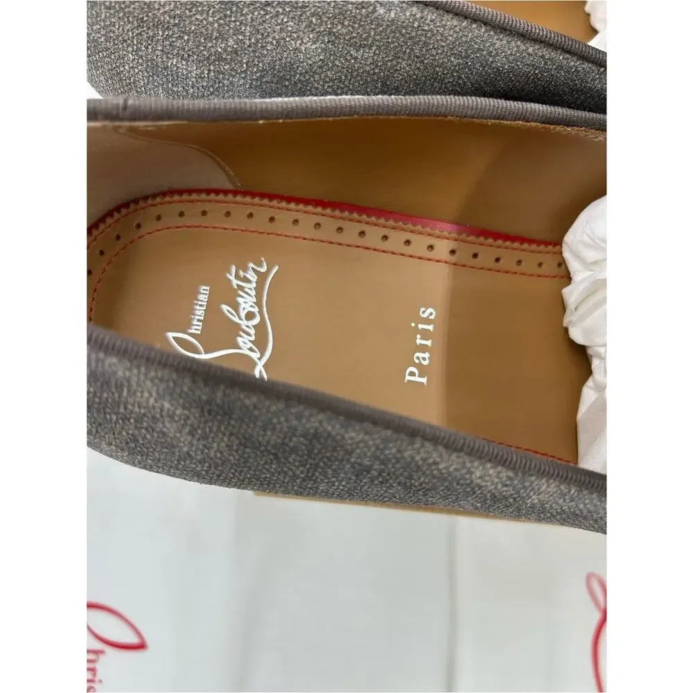 Men's Christian Louboutin Danny flex slip on loafers size 44 made in Italy
